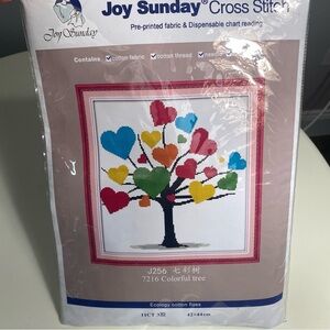Joy Sunday Crosstitch Kit 7216 Colorful Tree - NEW